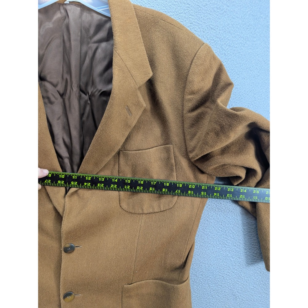 Saks Fifth Avenue Womens Blazer Jacket Cashmere Wool? Italy Classic Brown Large? - Picture 6 of 10